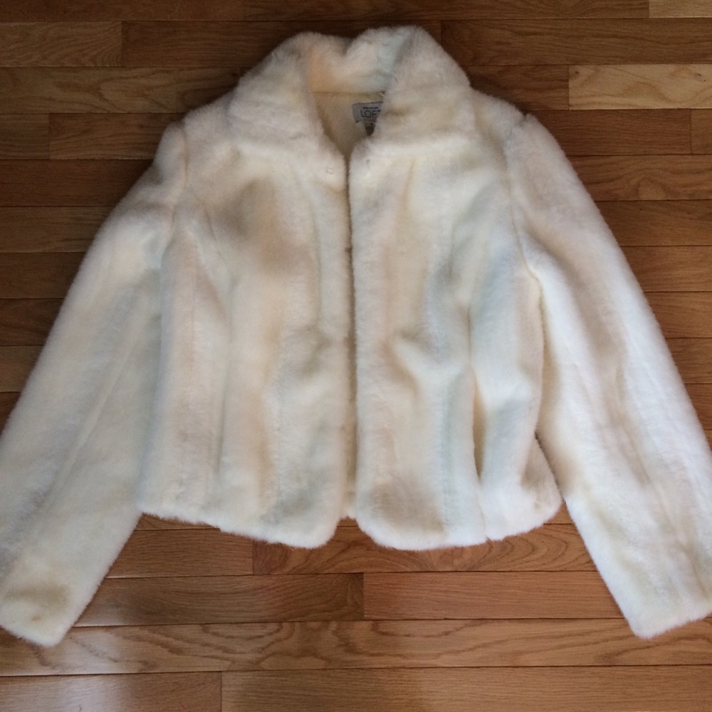 Ann Taylor LOFT Teddy Bear Cropped Coat